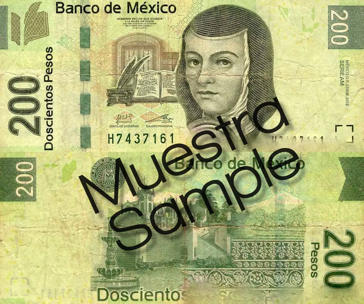 Mexican 200 peso bill