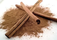 Cinnamon bark and ground