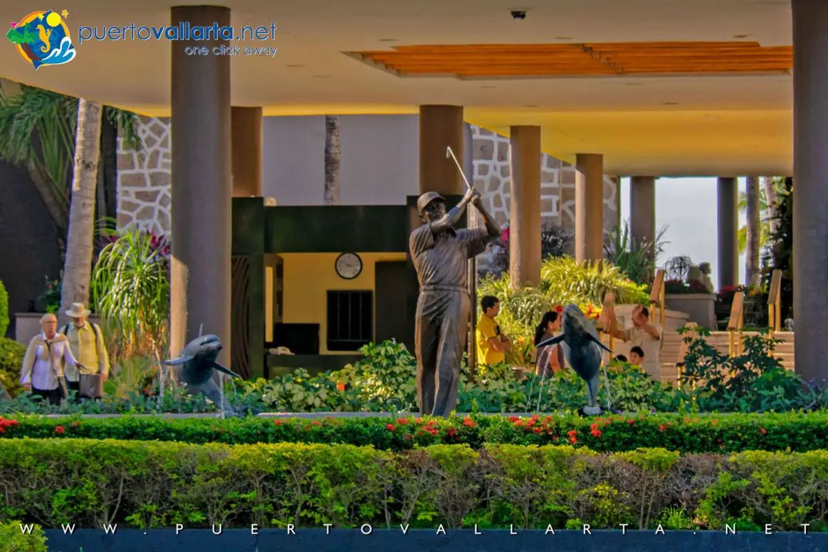 Golfista y Delfines, Marriott Resort, Marina Vallarta