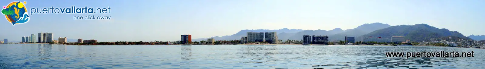Puerto Vallarta Hotel Zone as seen from the bay