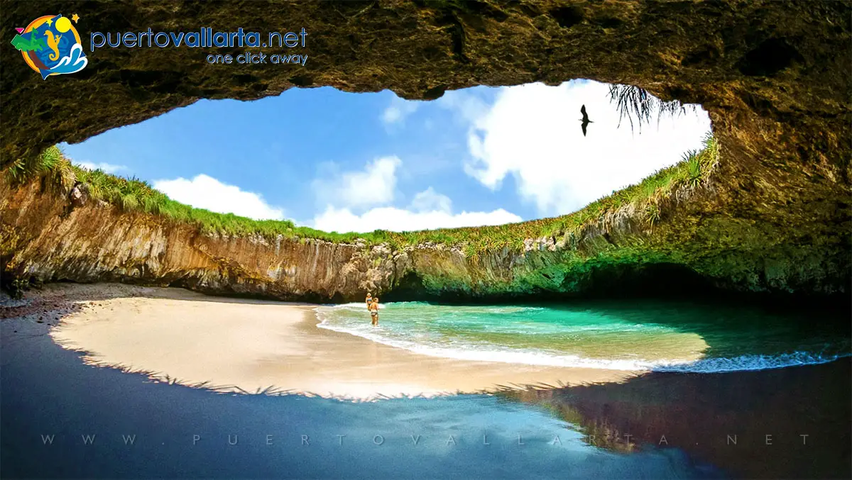 Hidden Crater Beach, Marietas Islands northwest of Puerto Vallarta