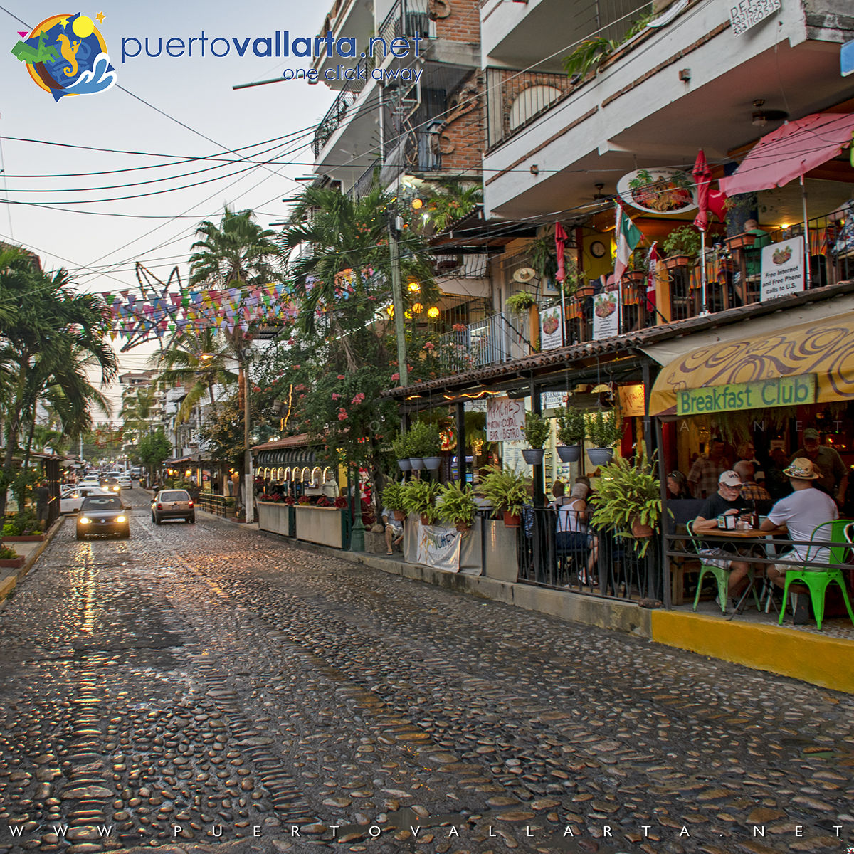 Olas Altas Street, Romantic Zone, Puerto Vallarta