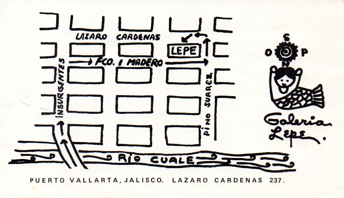 Old location of Galeria Lepe in Puerto Vallarta (original promo material)
