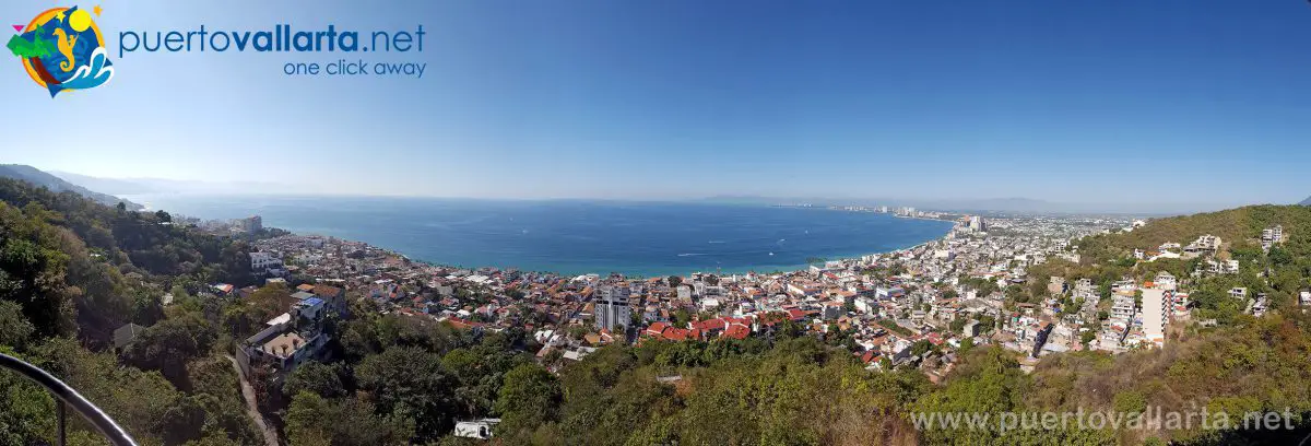 View from the La Cruz Hill Lookout in downtown Puerto Vallarta