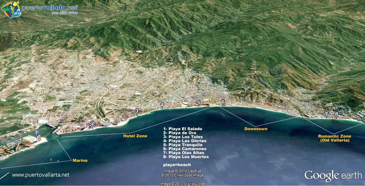 Vallarta Beach Map