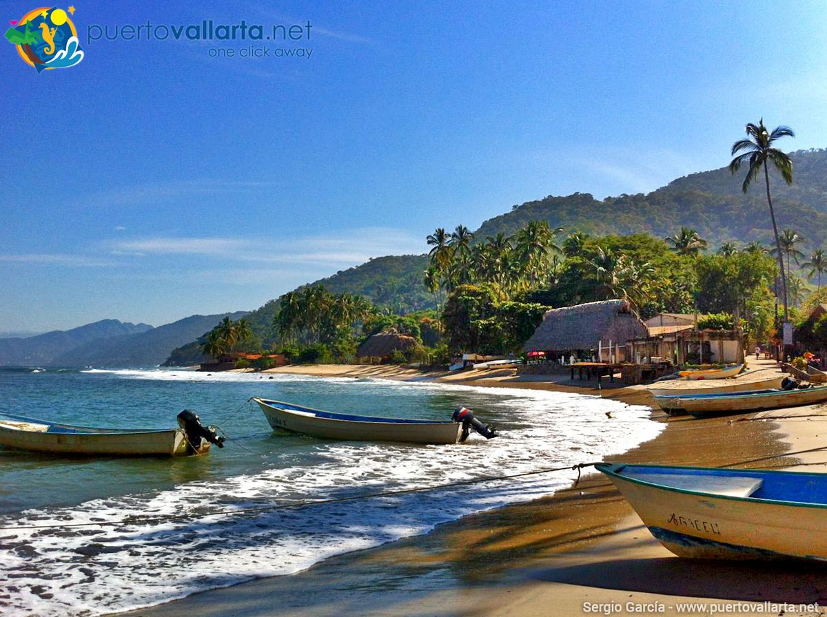 Quimixto Beach, west looking east, Jalisco, Mexico