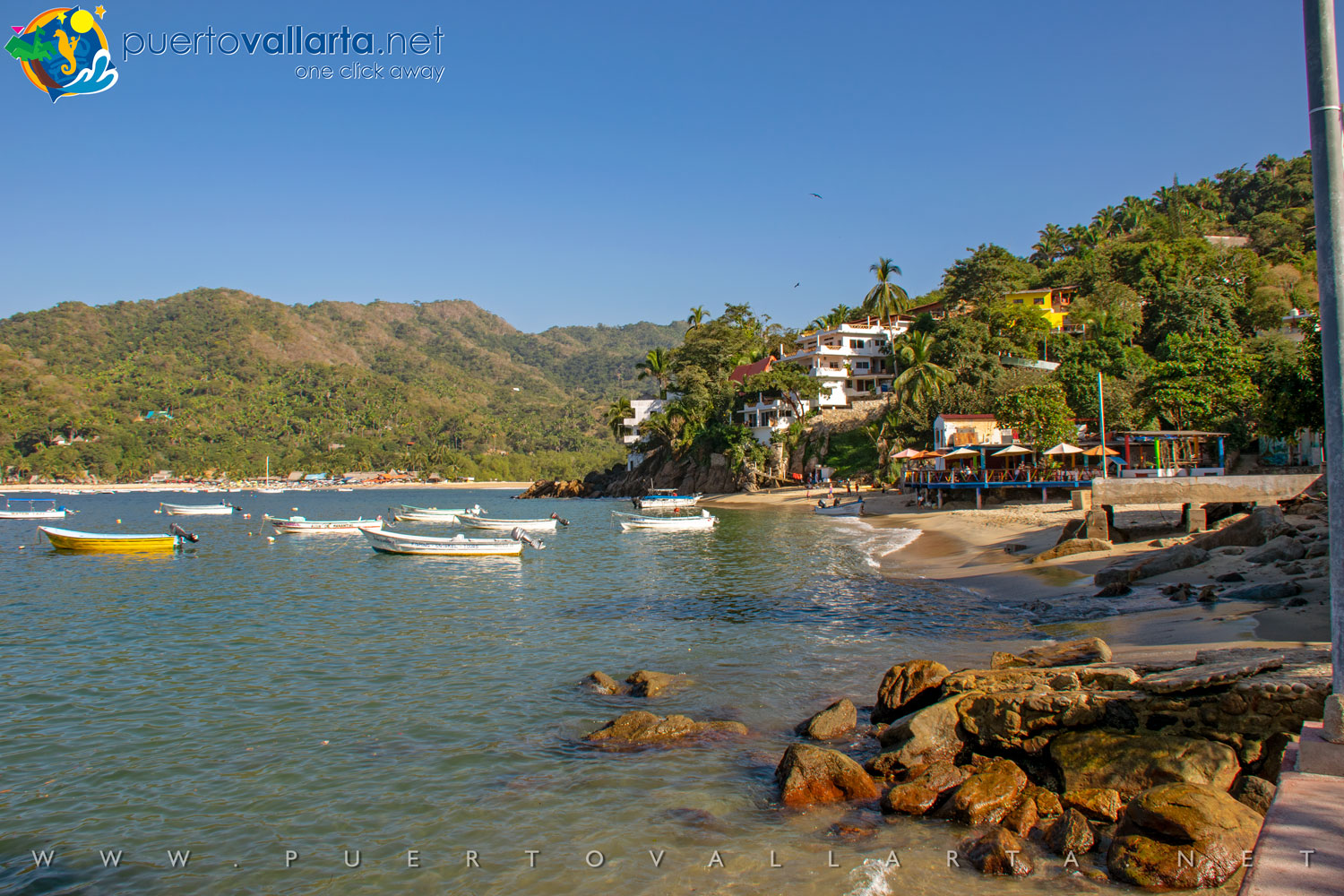 View from the pier in Yelapa