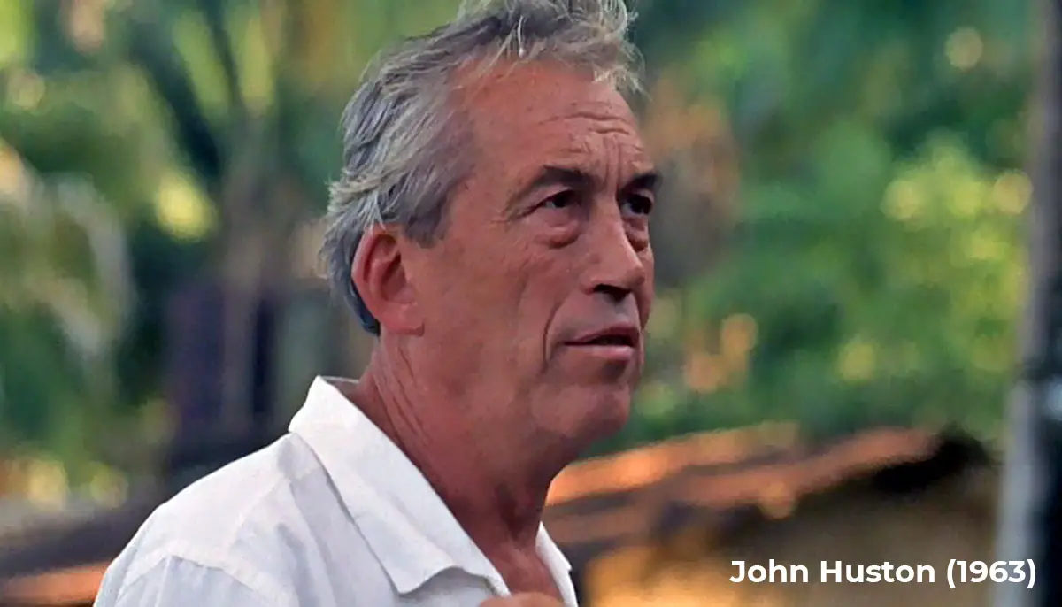 John Huston during the filming of The Night of the Iguana (1963)