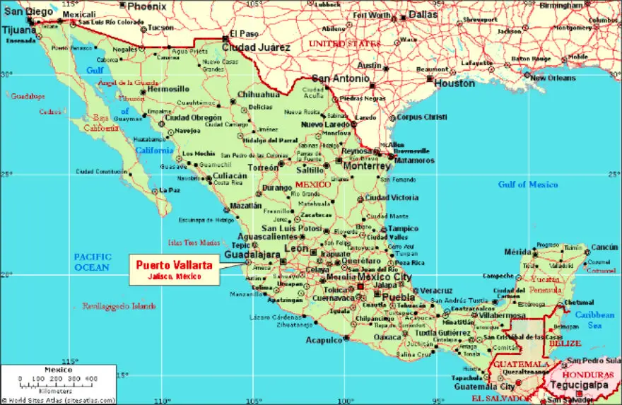 Mapa de Mexico, carreteras