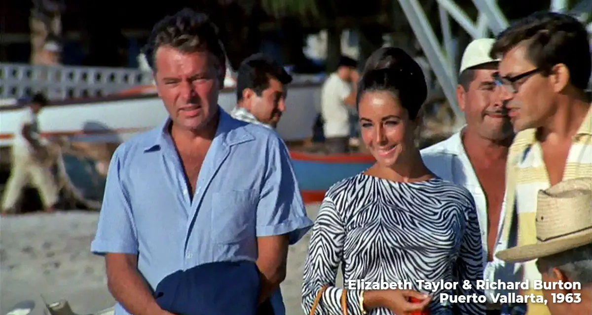 Richard Burton and Liz Taylor in Puerto Vallarta 1963