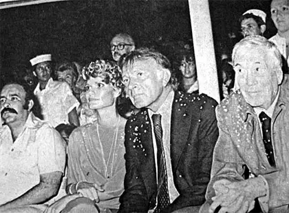Evento homenaje 1978 Puerto Vallarta John Huston Richard Burton y Susan Hunt