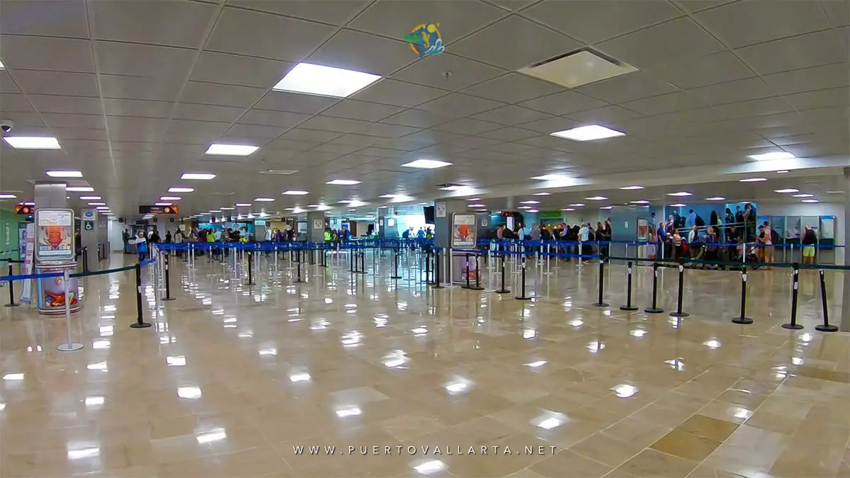 Entrance to immigration Puerto Vallarta Airport