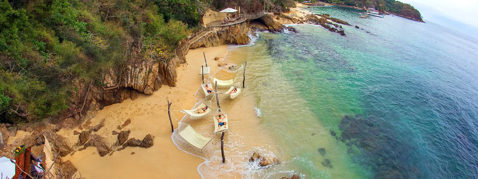 Las Caletas Beach Hideaway, Puerto Vallarta - beach hammocks