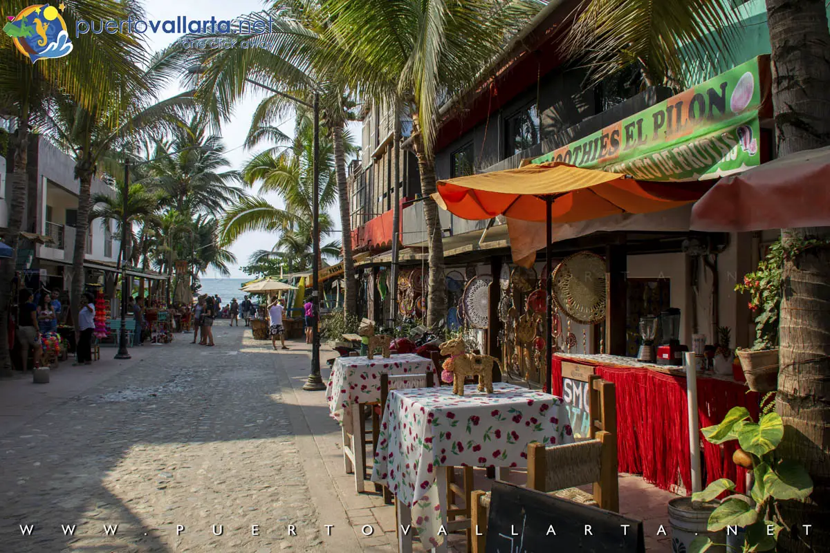 Souvenir stores, Delfines Street, Sayulita, Nayarit, Mexico