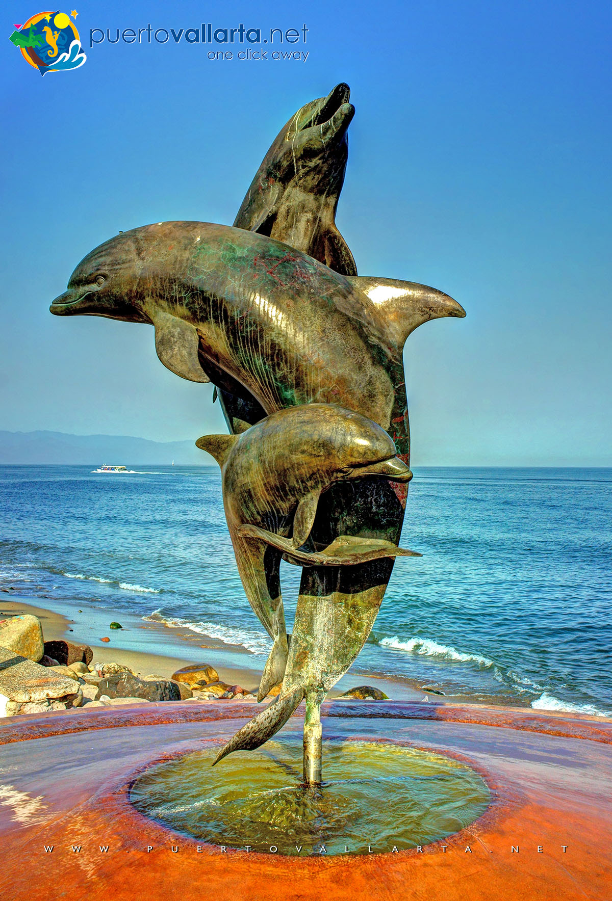 Fuente de la Amistad (Los Delfines Bailarines) de James Bud Bottoms y Octavio González Gutiérrez (1987)