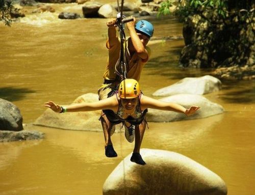 Experiencia de Tirolesa sobre el Rio Cuale