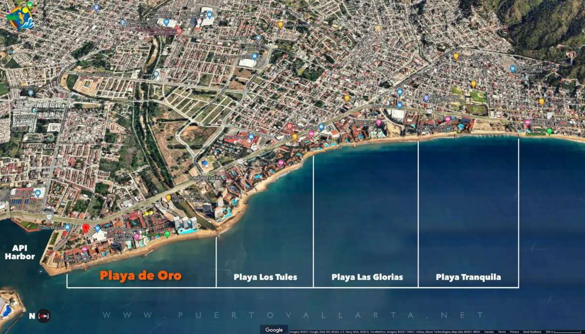 Playa de Oro Hotel Zone Map