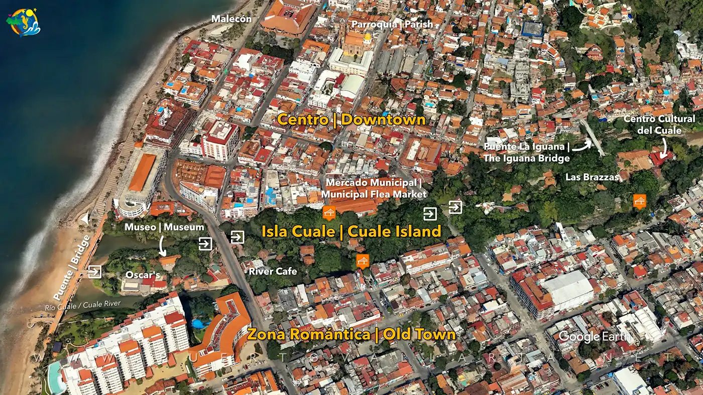 Cuale River Island Map