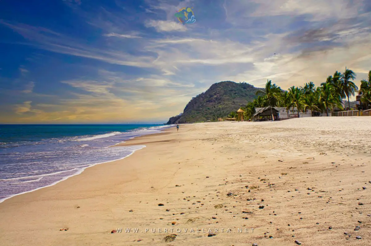 Beach looking north Lo de Marcos Nayarit