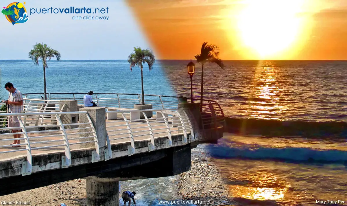 Bridge over the Cuale River seen from a lookout in Puerto Vallarta