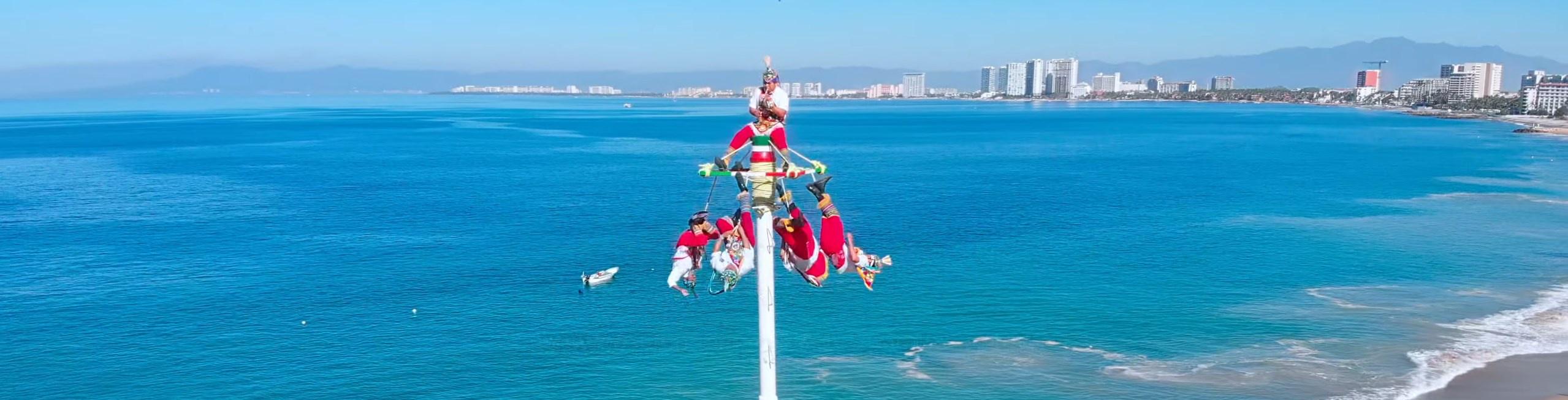 The Papantla Pole Flyers In Puerto Vallarta