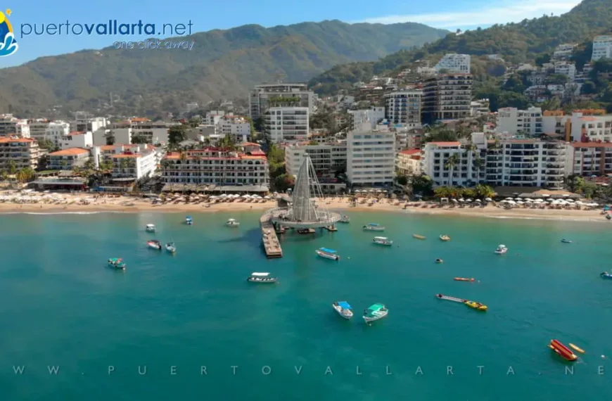 Water Taxis (Pangas) Going South From Los Muertos Beach Pier