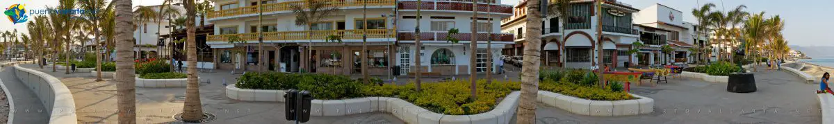 Puerto Vallarta Boardwalk Panorama