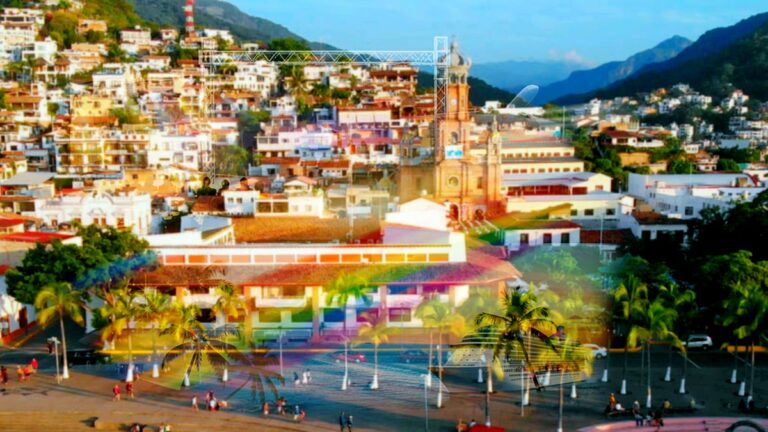 Puerto Vallarta city and event-stage collage for meetings tourism news