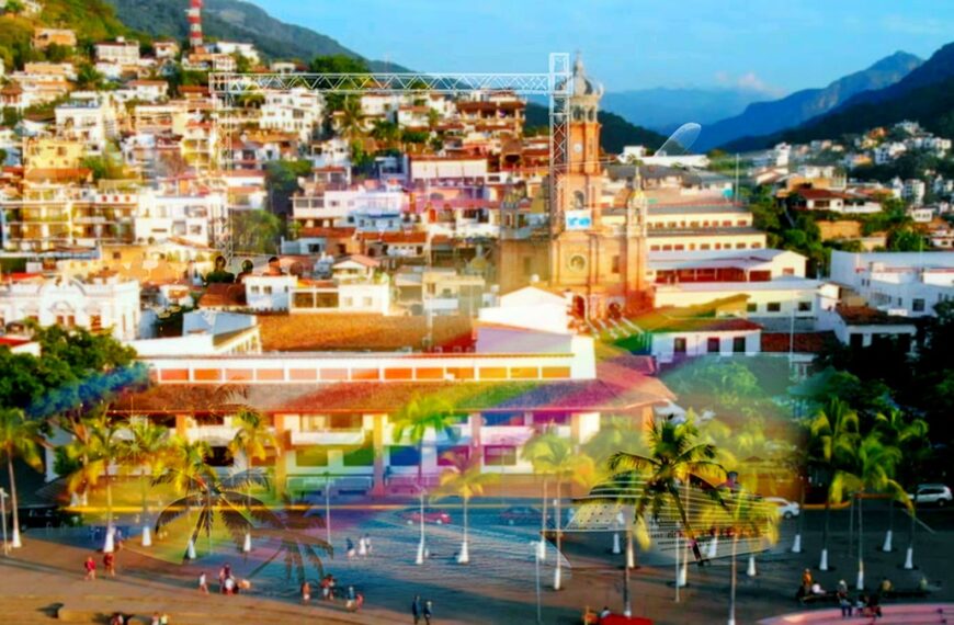Puerto Vallarta city and event-stage collage for meetings tourism news