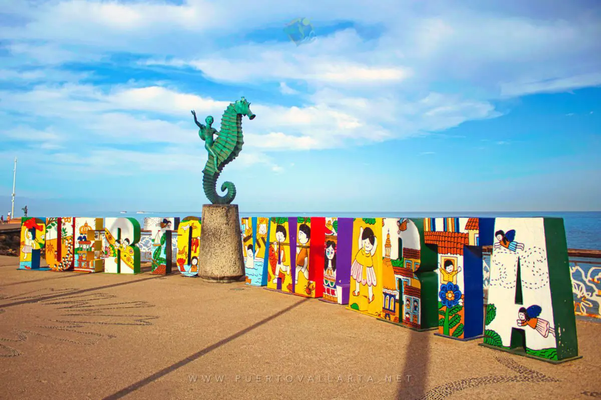 Iconic sculptures on Puerto Vallarta Malecón