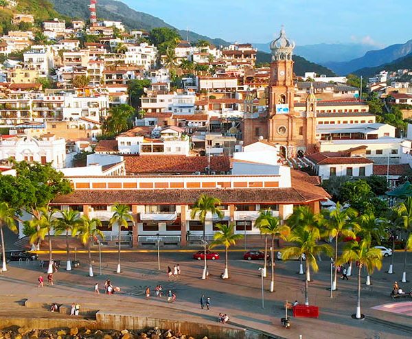 Puerto Vallarta downtown waterfront for Canada winter flight news