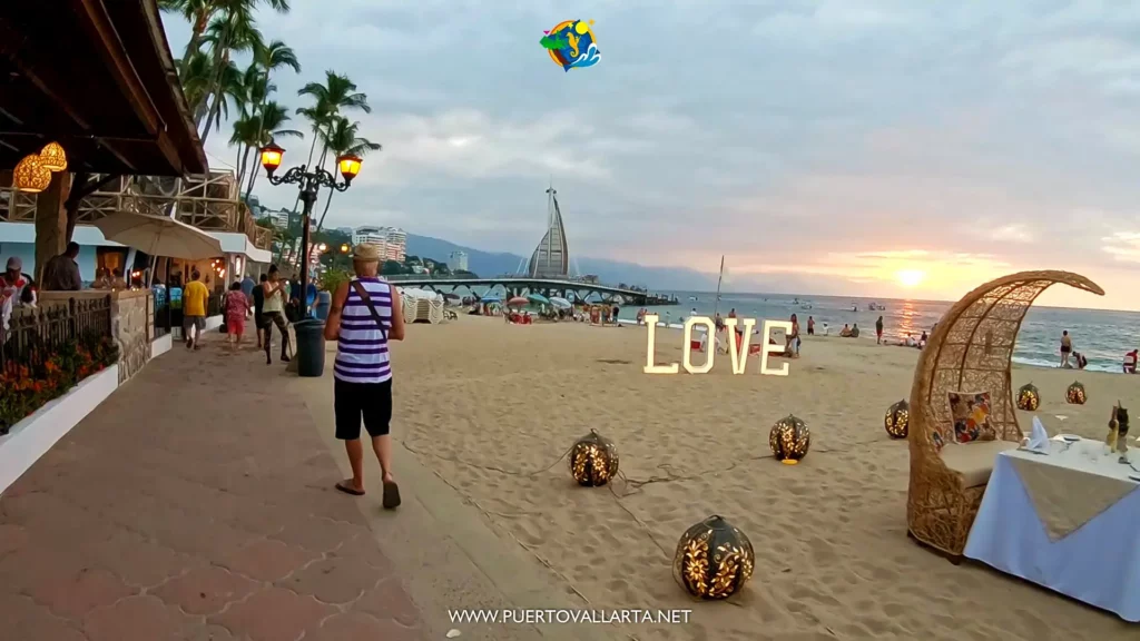 Sunset at Puerto Vallarta's Los Muertos Beach